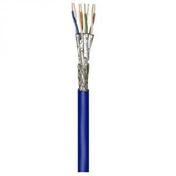 Cat 7A+ S/FTP Network Cable, 100m, Rigid Copper, High Speed, Blue