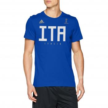 Adidas Italy MNS Camiseta, Hombre, Turquesa, Medium