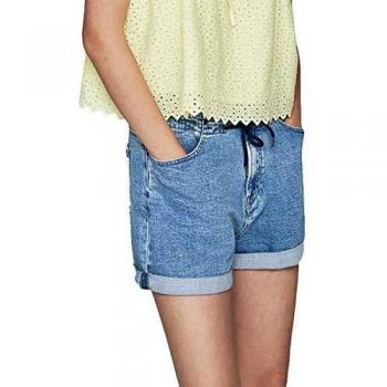Pepe Jeans Shorts Bazile Denim Mujer Small Azul