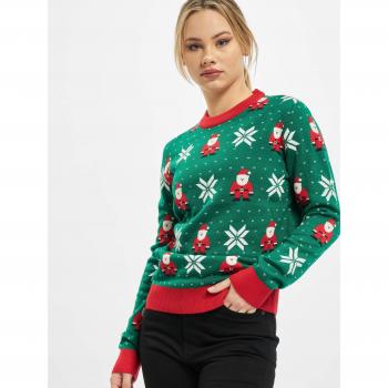 Urban Classics Women's Plus Size Santa Christmas Sweatshirt