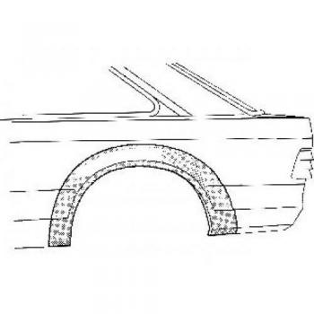 Panel Lateral Trasero Izquierdo Van Wezel 1854147 para Ford Escort VII