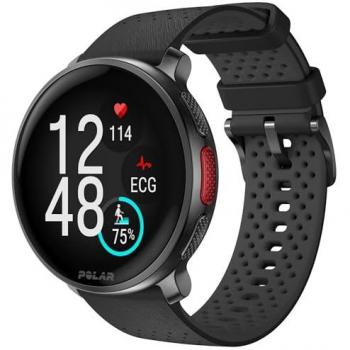 Reloj smartwatch Polar Vantage V3 negro con correa de nailon velcro M/L, talla única, para running