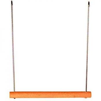 Columpio de Madera en Forma de Trapecio para Pájaros