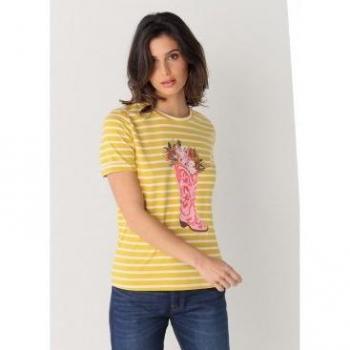 Camiseta amarilla de manga corta Lois Jeans (modelo 133041)