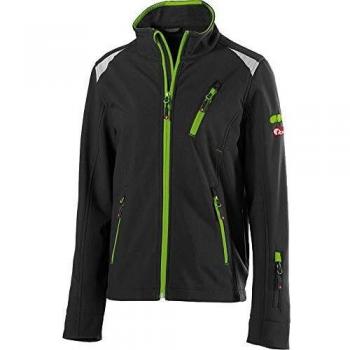 Chaqueta Softshell para Niños Fortis 24, Negro/Verde Limón, Talla 98-104