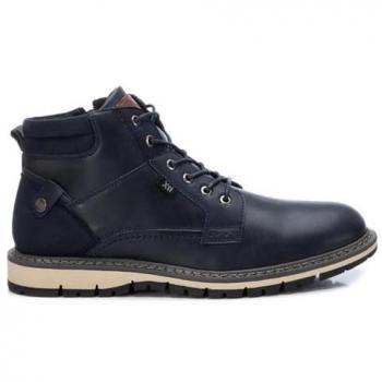 Botín Deportivo Alto XTI Vegan Navy para Hombre, Color Azul Marino, Tallas EU40 a EU45, con Cierre de Cremallera