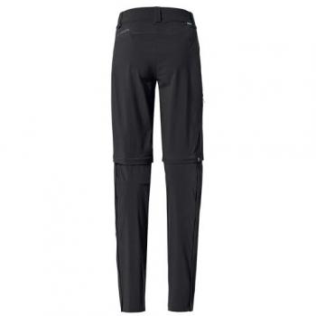 Vaude Farley Stretch II Women's Zip-Off Trekking Pants Black Size 40 Long