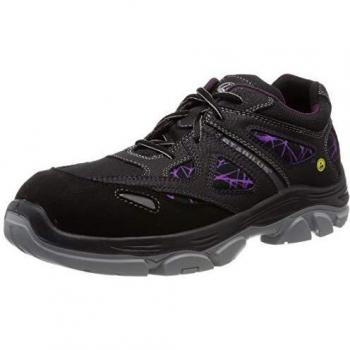 Zapato de seguridad para mujer DANA LOW talla 36 negro/lila S1 SRA ESD EN ISO 20345 textil STABILUS
