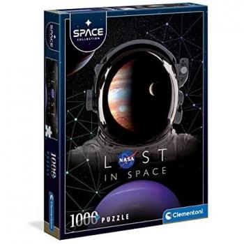 Clementoni - Puzzle 1000 piezas Colección Espacial- Perdidos en el Espacio- Puzzle adultos NASA (39637