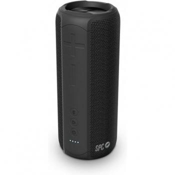 SPC Sound Zenith Altavoz Bluetooth 24W Negro - Altavoz Bluetooth con potencia de 24W, diseño compacto y portátil, conexión inalámbrica mediante Bluetooth, batería recargable para hasta varias horas de reproducción, entrada auxiliar de 3
