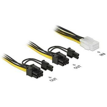 Cable de alimentación PCIe de 6 Pines a 2 x 8 Pines PCIe