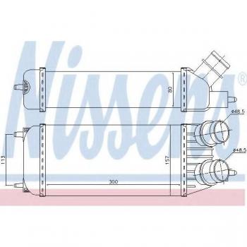 Intercooler NISSENS 96613 - Intercooler para motor, fabricado por Nissens, modelo 96613, diseñado para optimizar el rendimiento del sistema de refrigeración del motor, compatible con diversas aplicaciones automotrices