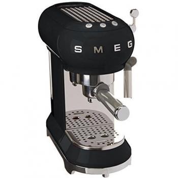 Cafetera Espresso Smeg ECF01BLEU de 1 Litro, 1350W en Acero Inoxidable - Color Negro