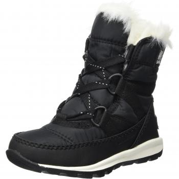 Sorel Children's Whitney Short Lace, Botas de Nieve para Niñas, Negro