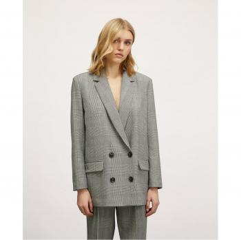 Chaqueta blazer con estampado príncipe de Gales