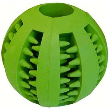 Pelota dental de goma para perros GLORIA - Pelota de 7 cm - Pelota flexible y resistente - Evita la formación de sarro - Ayuda en la limpieza dental - Color variado