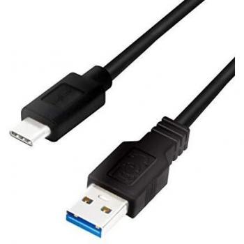 LogiLink USB 3.2 Gen 1 Cable, USB-A to USB-C, 0.15m, SuperSpeed Black