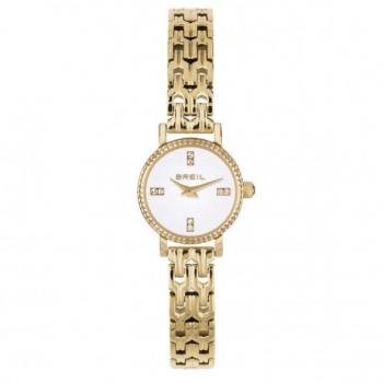 RELOJ DE MUJER BREIL DARLING BLANCO SOLO-TIME MOVIMIENTO-2 LANZAS DE CUARZO Y PULSERA ACERO COLOR ORO TW2020