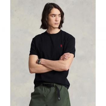 Ralph Lauren Men's Classic Black Cotton T-Shirt - Short Sleeve, Regular Fit, Size XL