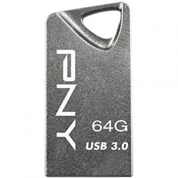 PNY FDI64GT330-EF - Memoria USB 3.0 de 64 GB, Color Gris