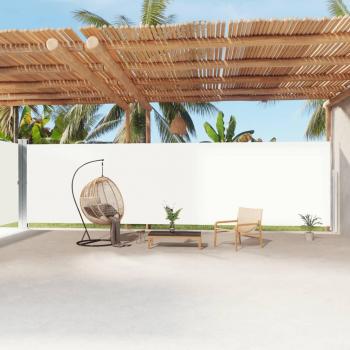 Retractable Cream Side Awning 220x1200 cm