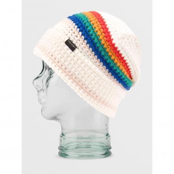 Volcom Gorro Yay Crochet - WHITE, tipo de producto: gorro, características: color blanco, diseño de crochet, talla única
