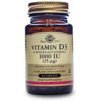 Solgar Vitamin D3 1000 IU 90 Tablets