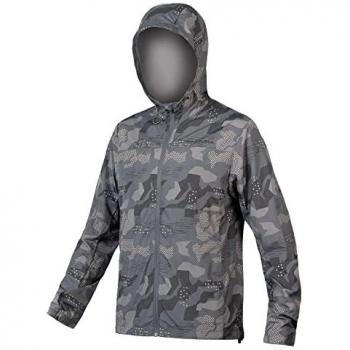 Chaqueta Endura Hummvee Waterproof Shell Gris Camuflaje para Ciclismo Hombre (M)