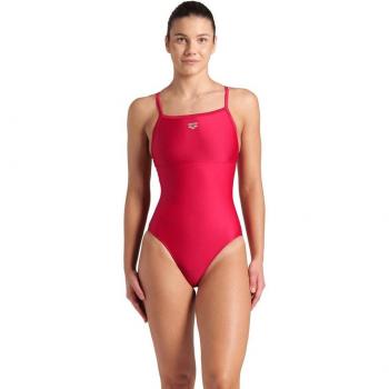 Bañador de natación Arena Solid Lightdrop One Piece rosa mujer - 40