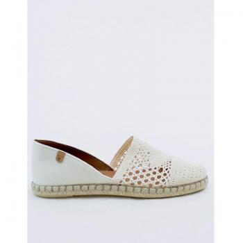 Alpargata Verbenas Carmen Crochet Crudo 38 Beige