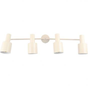 Foco de Techo Ovelia Beige, 4 Luces E27, Hierro - Lindby