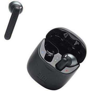 JBL Tune 225 TWS In-Ear Earphones - True wireless headphones with up to 25 hours of battery life with charging case, feel the music with JBL Pure Bass sound, in black