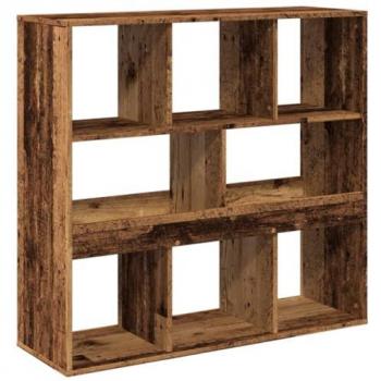 Separador de ambientes madera envejecida 100x33x94,5 cm