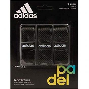 All for Padel Set of overgrip 3 Units Grip, Adultos Unisex, Black, Talla Única