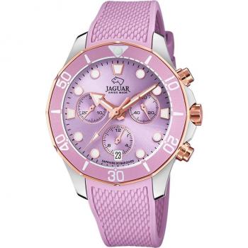 Reloj de Mujer Jaguar J890/2 en Caucho Morado con Detalles Elegantes