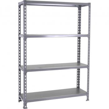 Estantería SIMONCLICK SUPERPLUS 4 Baldas 110x150x40 cm Gris/Gris