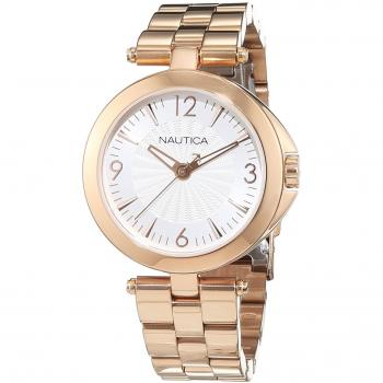 Reloj Analógico Nautica para Hombre de Cuarzo con Correa en Acero Inoxidable y Reloj Nautica Mujer Nad15517l (36mm)