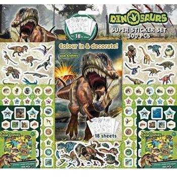 Dinosaurios - super set de 500 pegatinas
