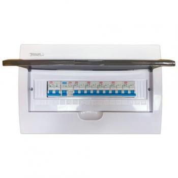 Cuadro Eléctrico Completo de 18 Módulos con 6 Interruptores Magnetotérmicos y Interruptor Diferencial (Sin Cableado)