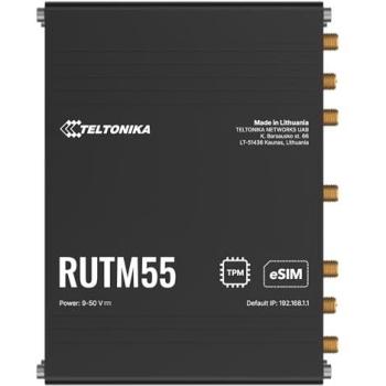 Router Industrial Teltonika RUTM55 5G DUAL-SIM eSIM Wi-Fi 5, Montaje en Rail DIN y Fijación Murales