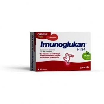 Imunoglukan P4H 30 Cápsulas - Complemento Alimenticio con Vitamina C para fortalecer las Defensas de