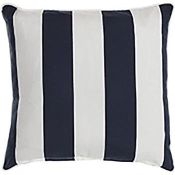 Cojín DKD Home Decor Rayas Blanco Azul Marino 40 x 10 x 40 cm, poliéster, 500 gr