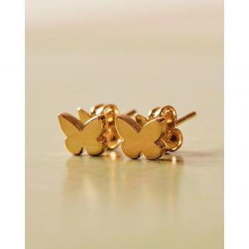 Pendientes Mini con cierre pincho y mariposas