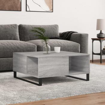 Mesa de centro gris Sonoma 80x80x36,5 cm