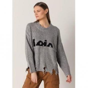 Jersey Destroy gris Lois Jeans - Tallaje en Pulgadas