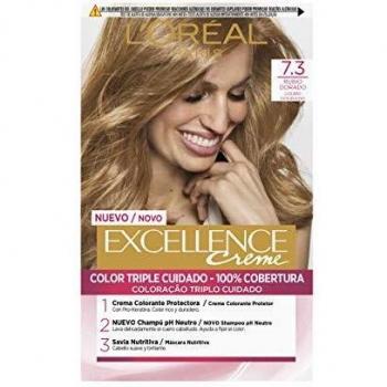 L'Oréal Paris Excellence Permanent Hair Color Cream 7.3 Golden Blonde
