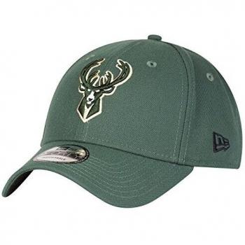 New Era 9Forty Milwaukee Bucks Adjustable Baseball Cap - Dark Green - One Size