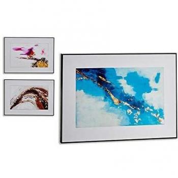 Gift Decor S3604641 Lienzo Madera, Materiales Varios, Negro, 11 X 71.5 X 51.5 Cm