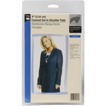 Dritz POLYFOAM 1-Inch Cubierto hombreras 2/Pkg-Black