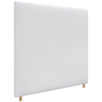 Cabecero Tapizado de Polipiel Blanco Aqualine Liso hasta el Suelo 145x120cm para Camas 135/140